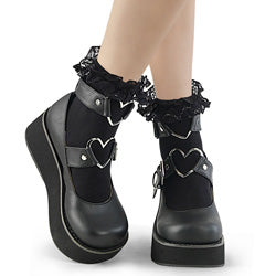 Ruffle Lace Sock - Demonia Cult